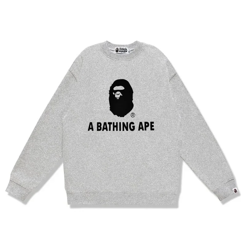 A Bathing Ape BAPE STA Grey Solid Sweatshirt