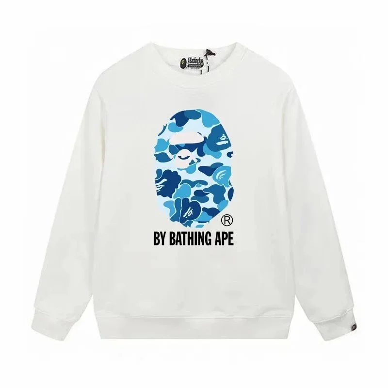 A Bathing Ape BAPE STA White Blue Camo Sweatshirt