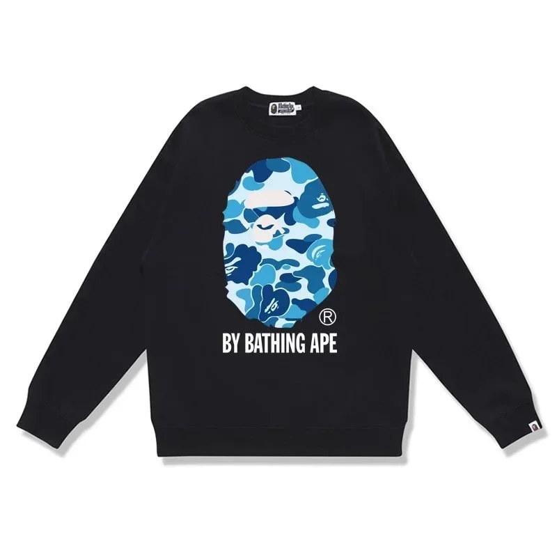 A Bathing Ape BAPE STA Blue Camo Crewneck Sweatshirt
