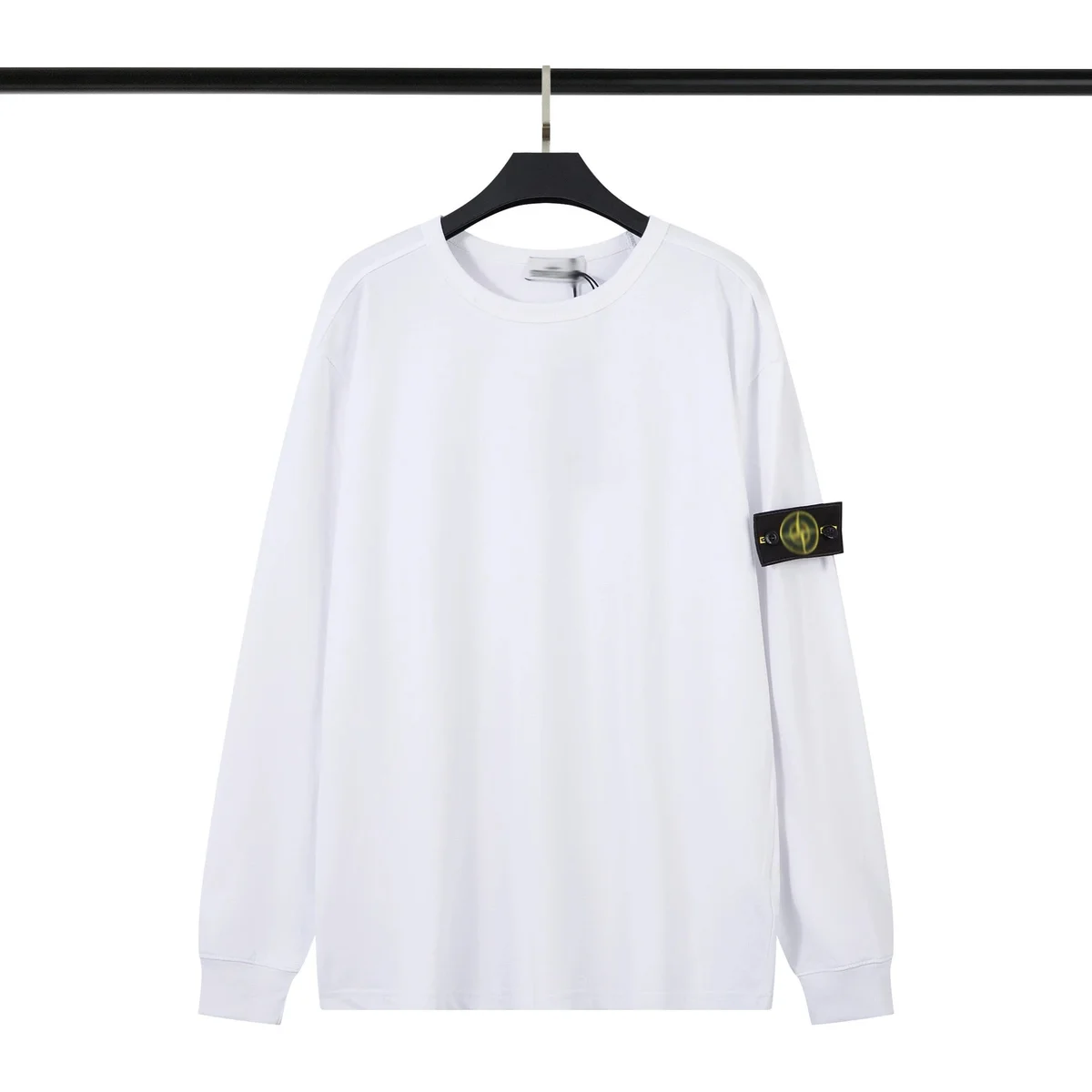 Stone Island 68-15 White Long Sleeve T-Shirt