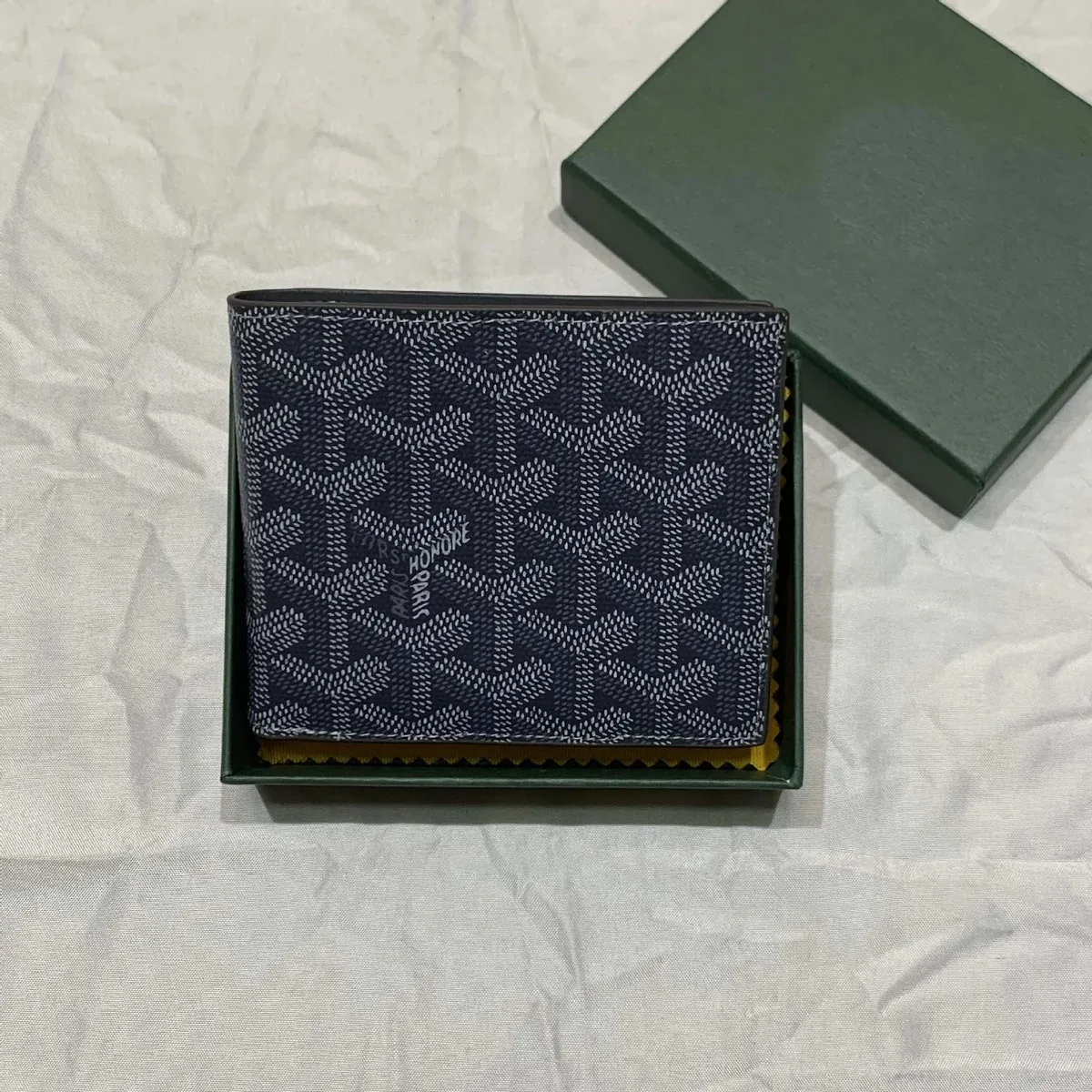 Goyard Saint Louis Wallet Navy Canvas