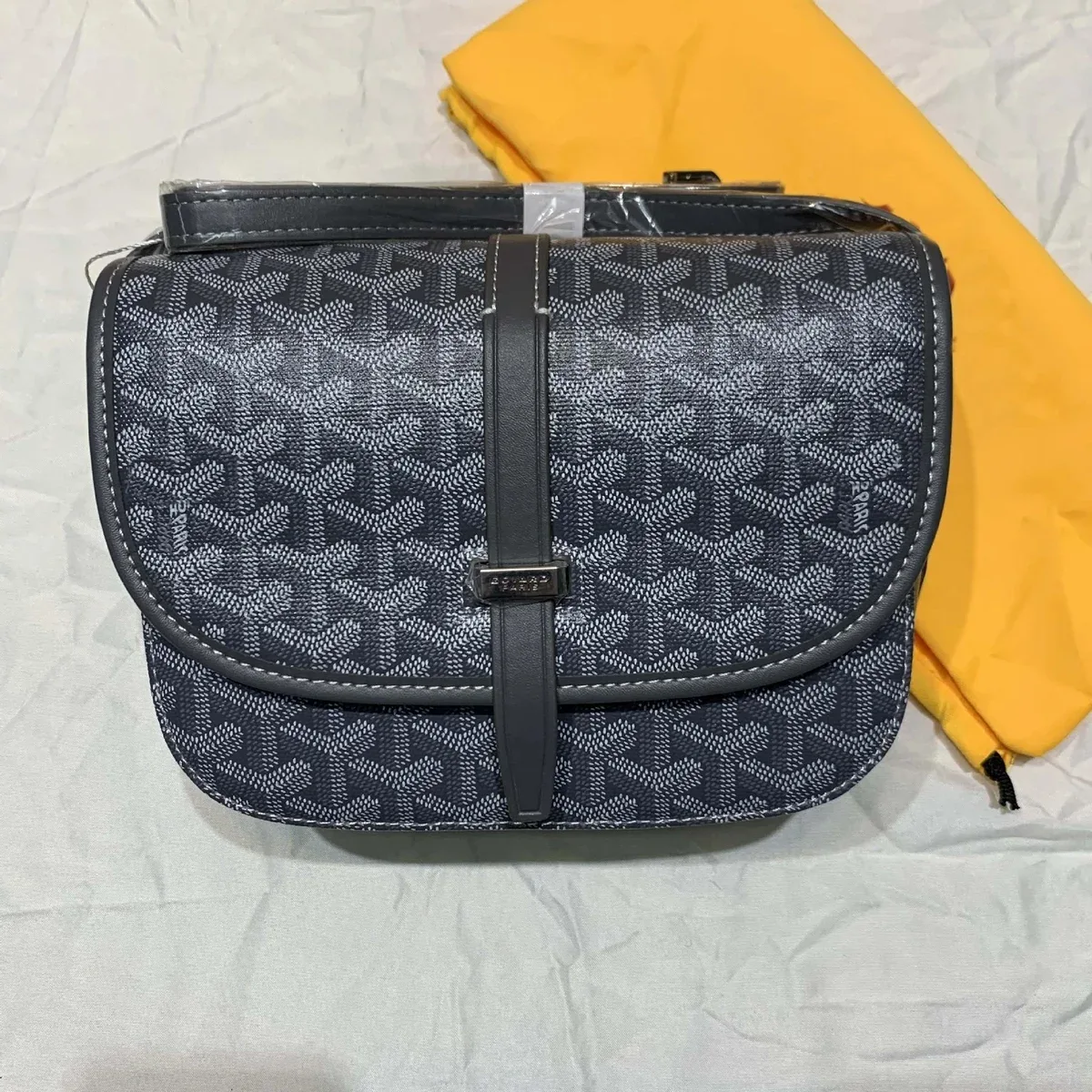 Goyard YARD Classic Satchel Navy/White Canvas