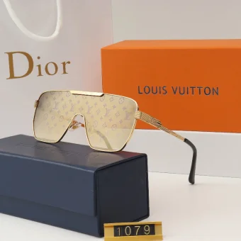 Louis Vuitton Monogram Sunglasses Gold Frame