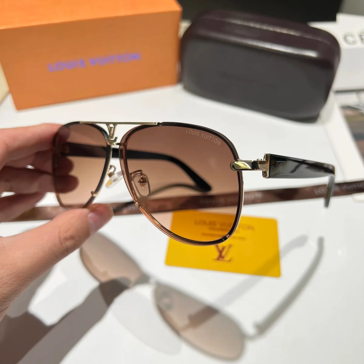 Louis Vuitton Tabi Gradient Aviator Sunglasses