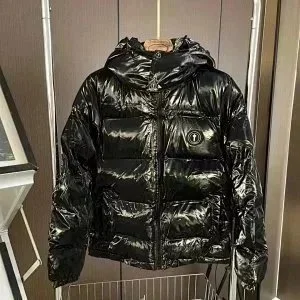 Black Shiny Puffer Jacket