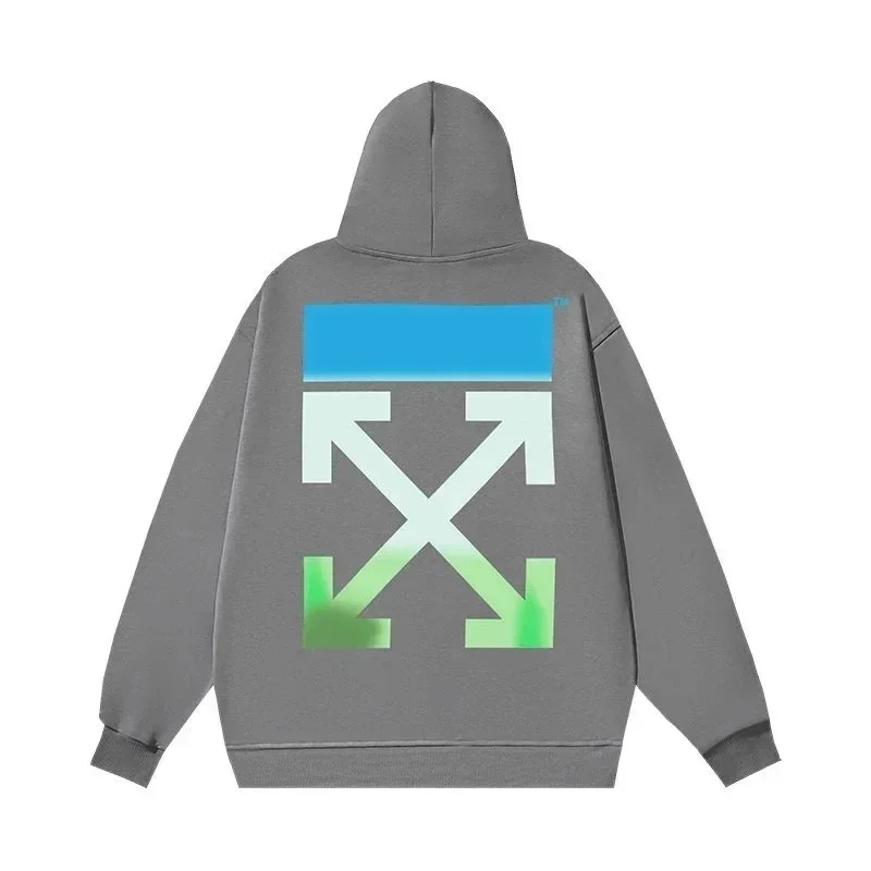 Off-White OW Diagonal Grey Hoodie