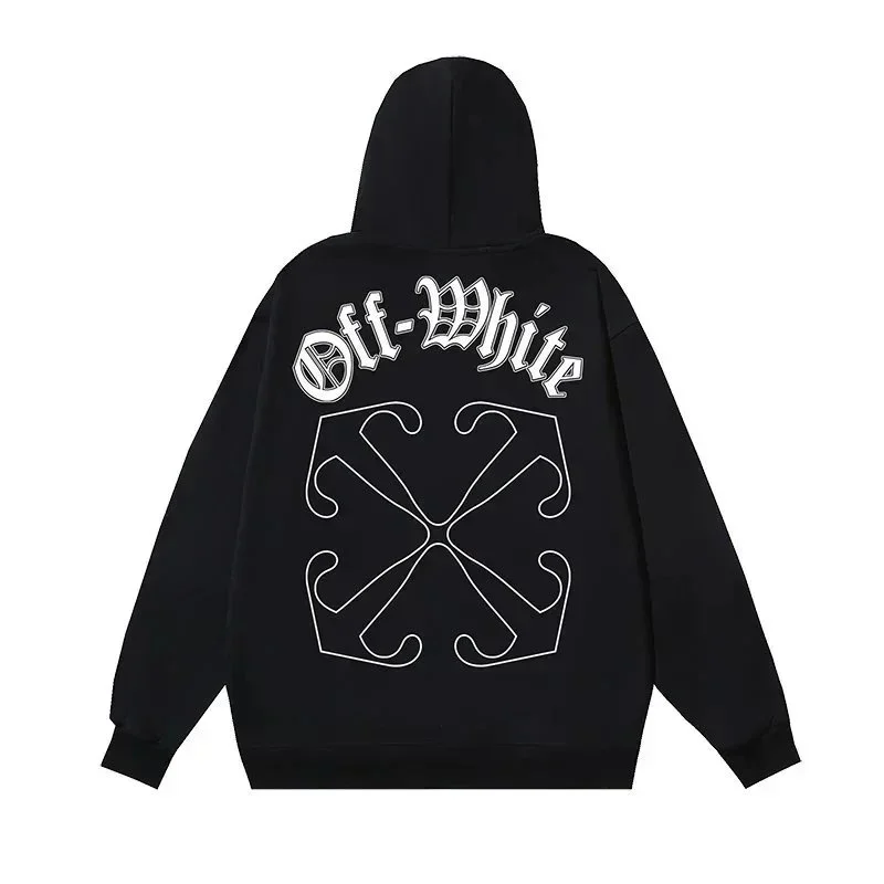 Off-White OW100 Off-41 Hoodie Black Streetwear