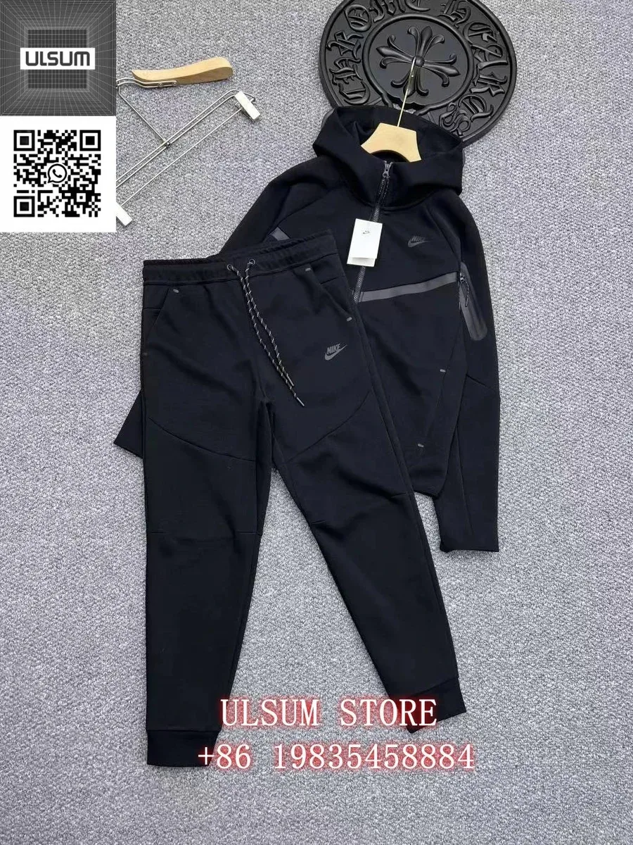 Nike Tech Fleece Black Tracksuit Set