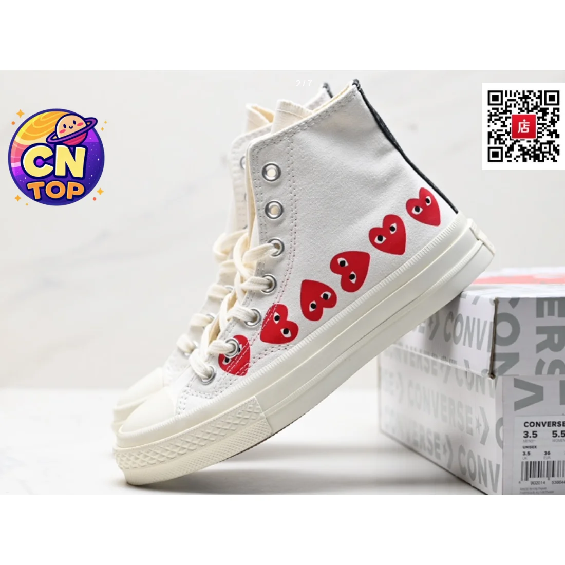 Converse Chuck Taylor All Star Heart Red High Top Sneakers