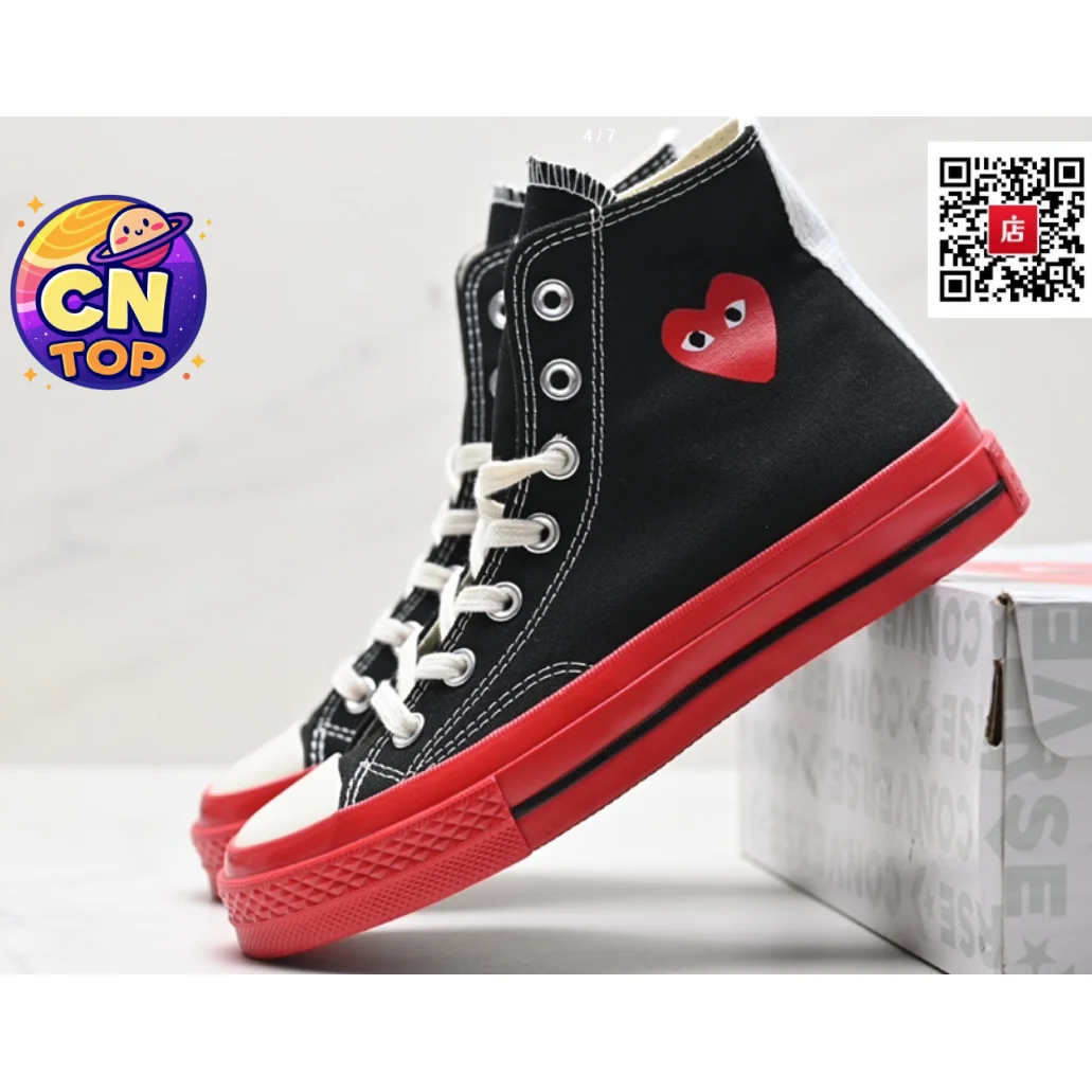 Converse Chuck Taylor All Star Black Red Sneakers