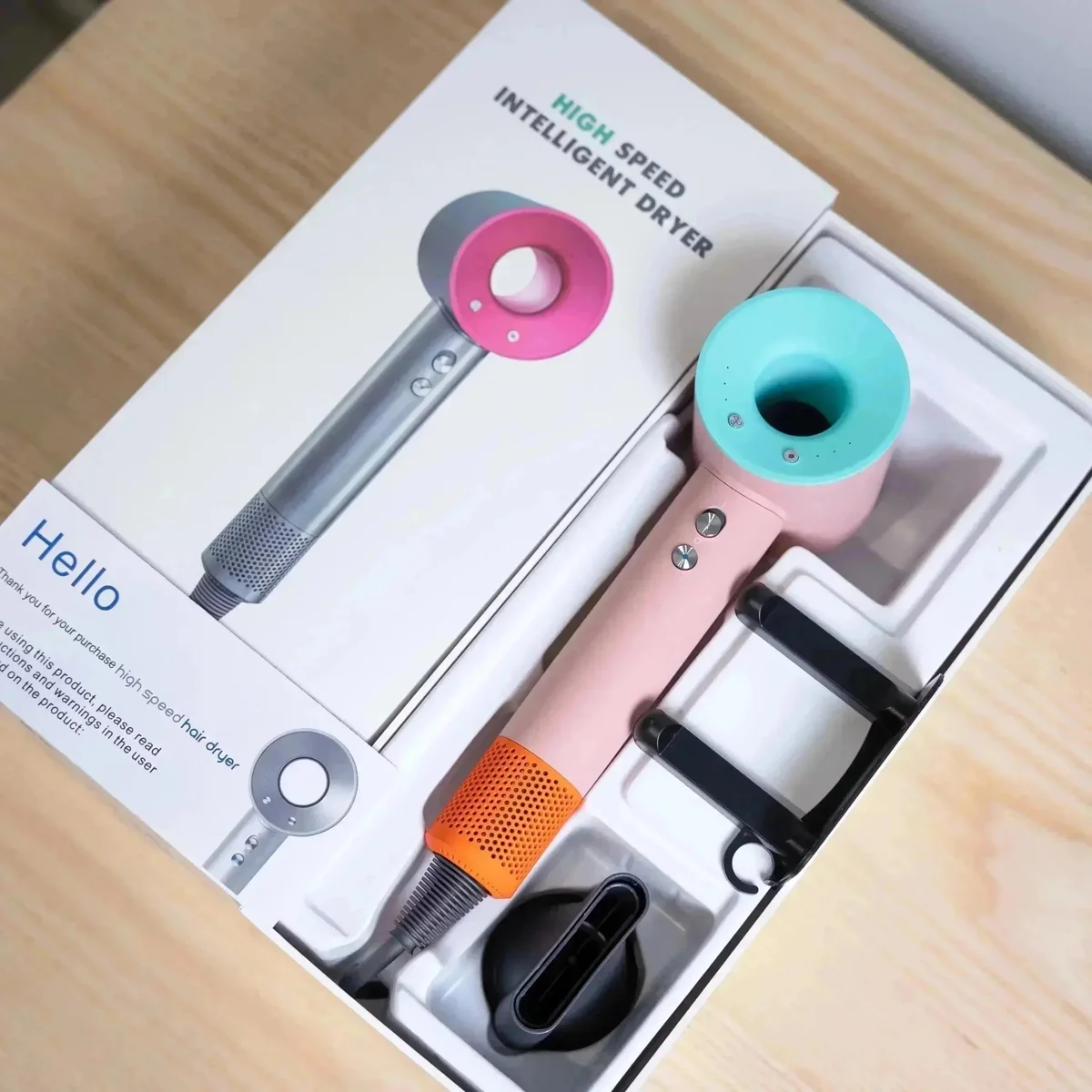 High Speed Intelligent Hair Dryer Pink & Teal — Oopbuy Spreadsheet find
