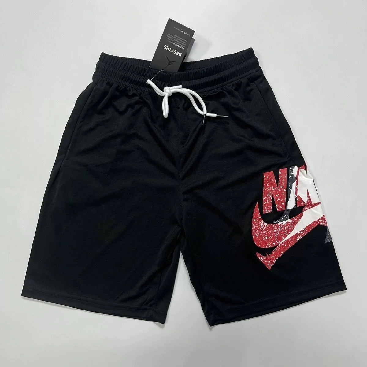 Nike Air Jordan Black Red Logo Shorts