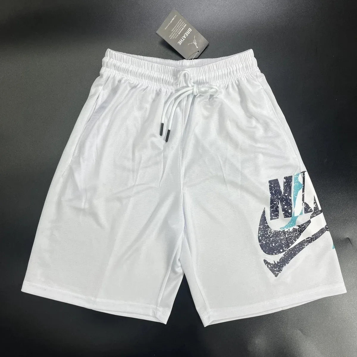 Nike Air Jordan White Graphic Shorts