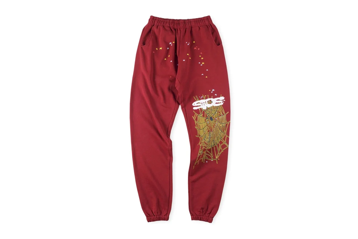 Red Spider Web Sweatpants