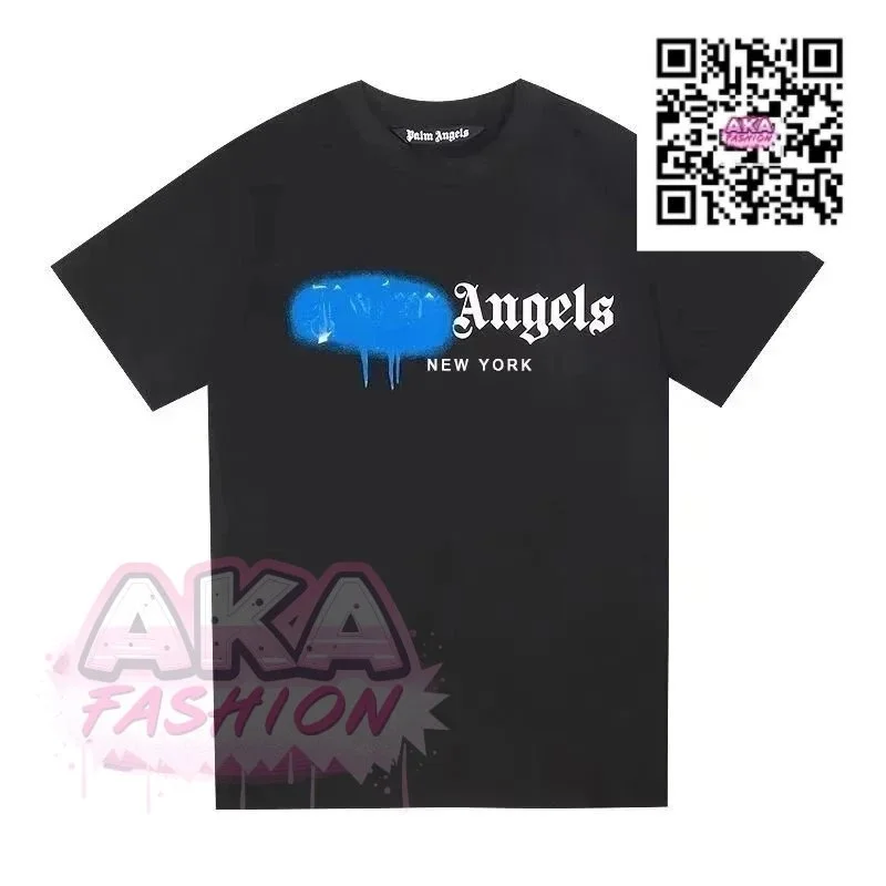 Palm Angels Angels New York Black T-Shirt