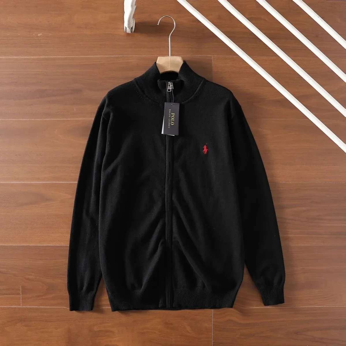 Polo Ralph Lauren Black Zip-Up Sweater
