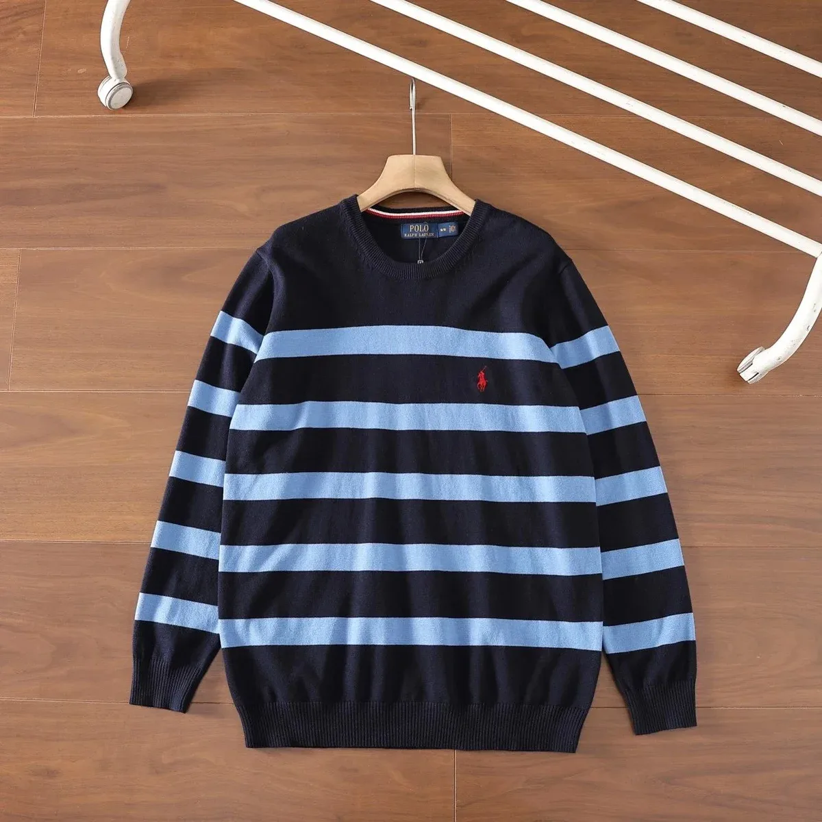 Polo Ralph Lauren Striped Sweater Navy & Light Blue