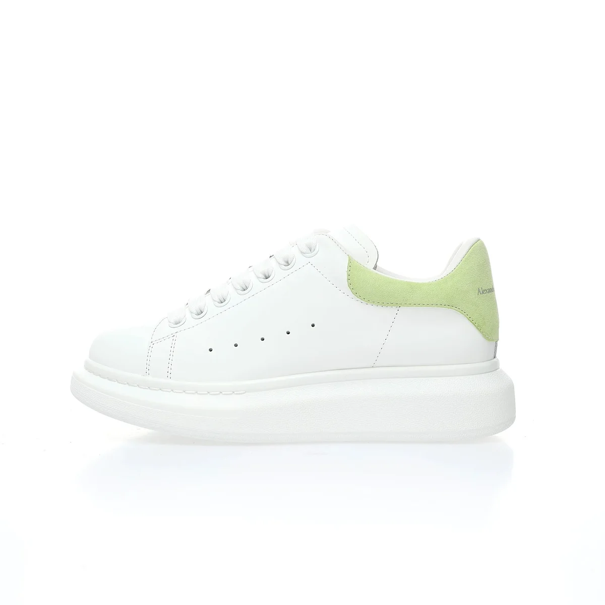 Alexander McQueen Oversized White Lime Sneakers