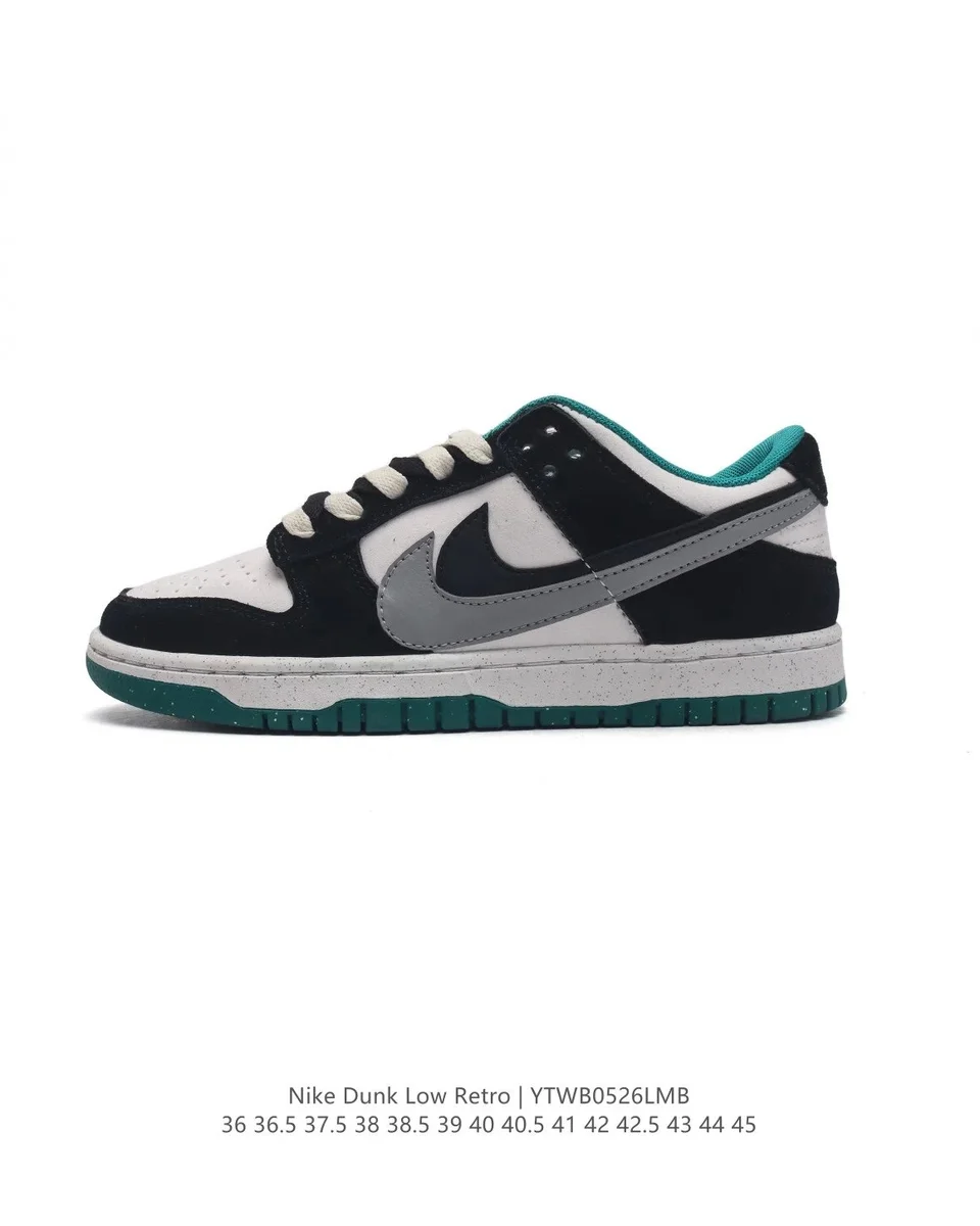 Nike SB Dunk Low Retro 'Black/White/Green' Sneakers