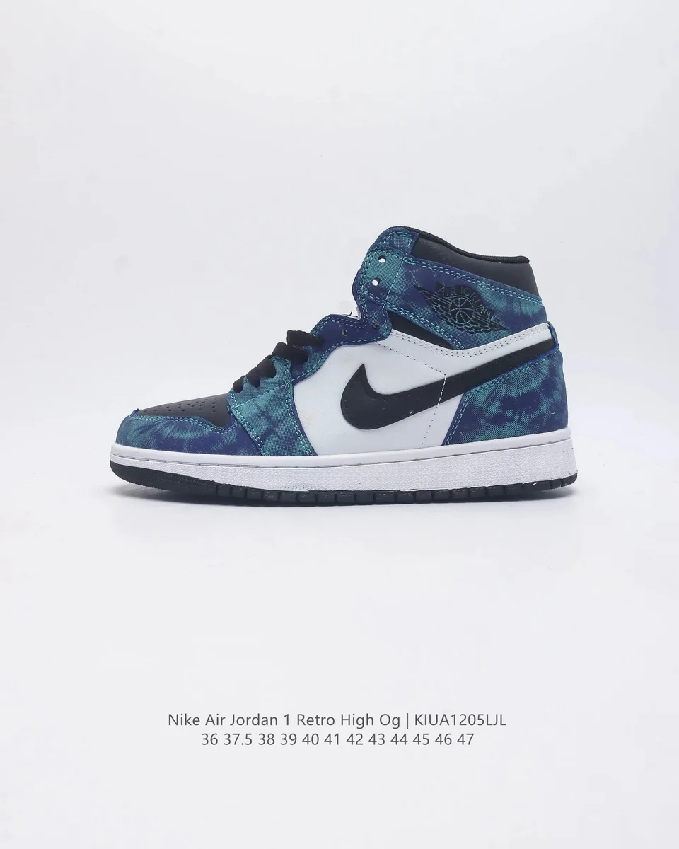 Nike Air Jordan 1 Retro High OG Sail/Blue Camo Sneakers