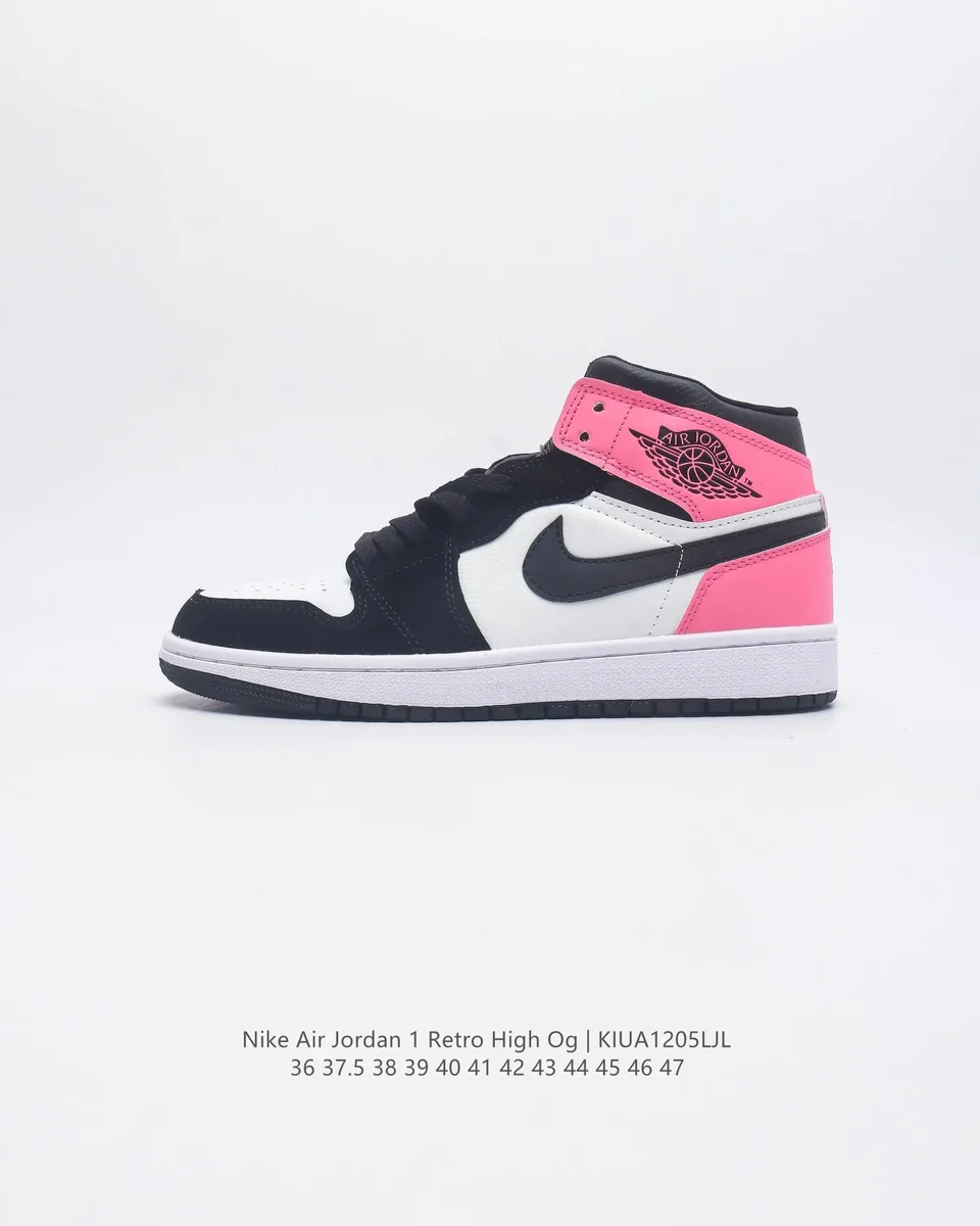 Nike Air Jordan 1 Retro High Black/Pink/White Sneakers
