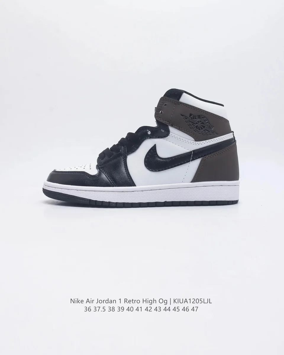 Nike Air Jordan 1 Retro High OG Black/White/Brown Sneakers