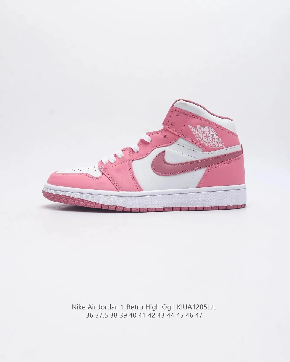 Nike Air Jordan 1 Retro High Pink/White Sneakers