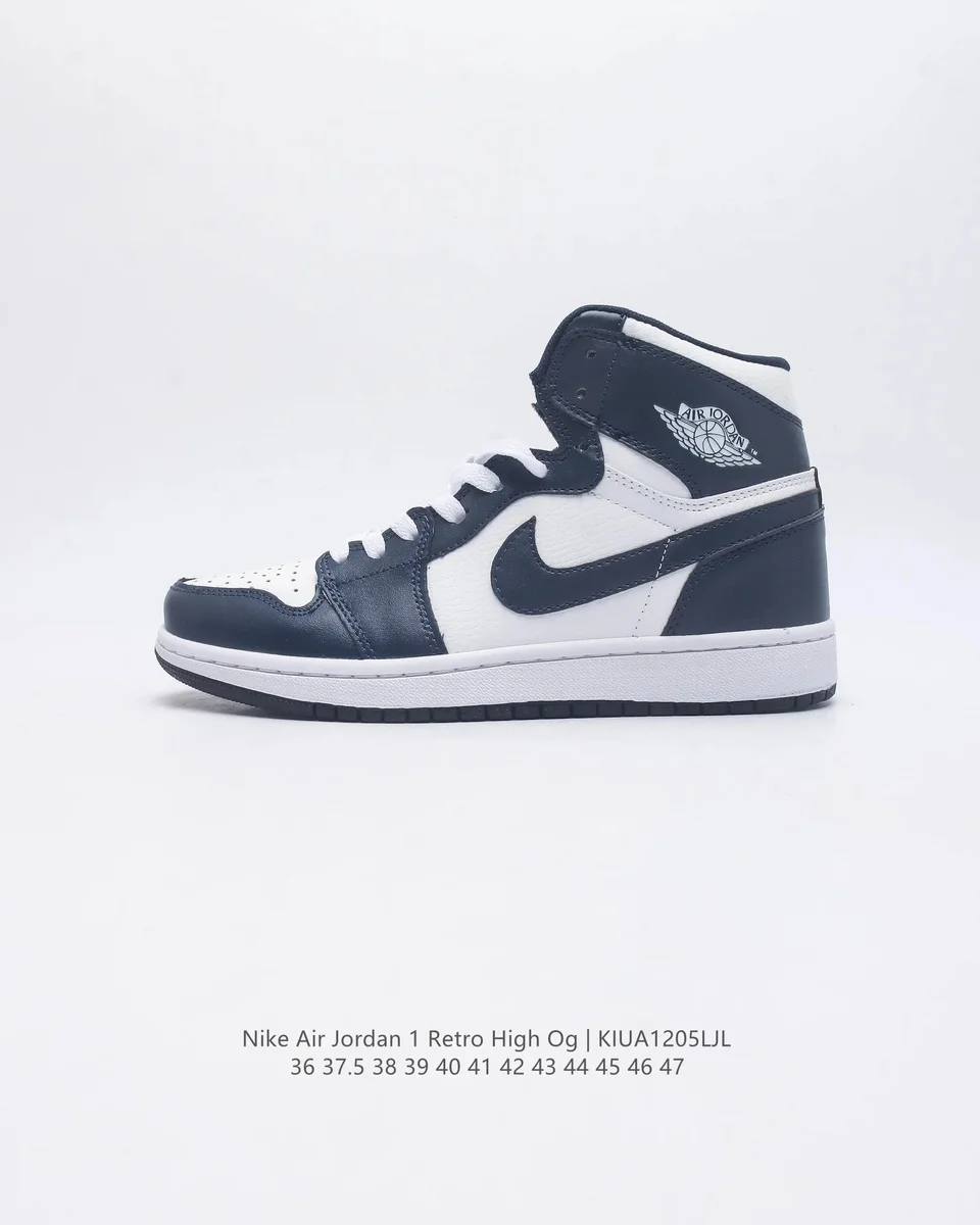 Nike Air Jordan 1 Retro High Og Midnight Navy/White Sneakers