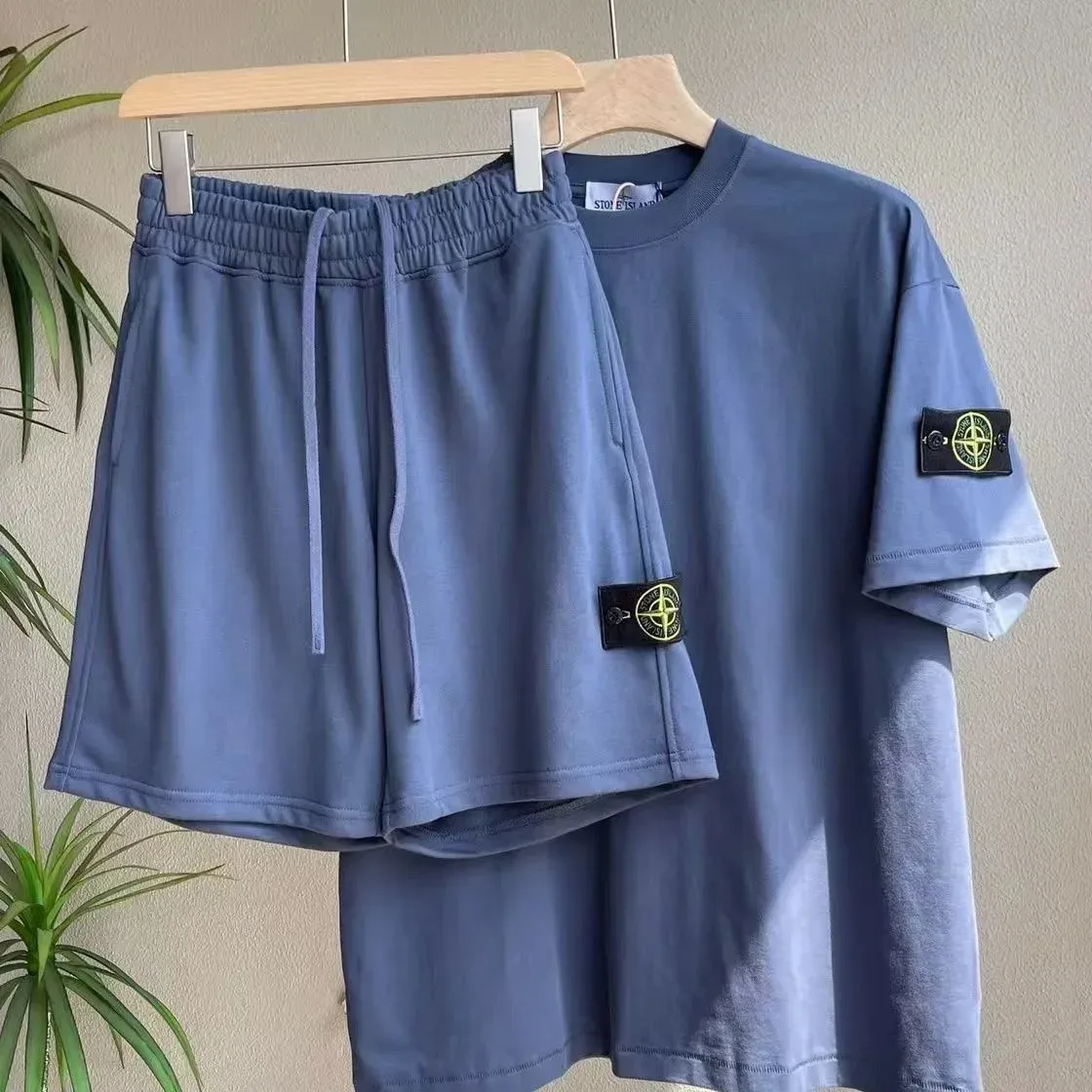 Stone Island OG Style 36 Blue T-Shirt & Shorts Set
