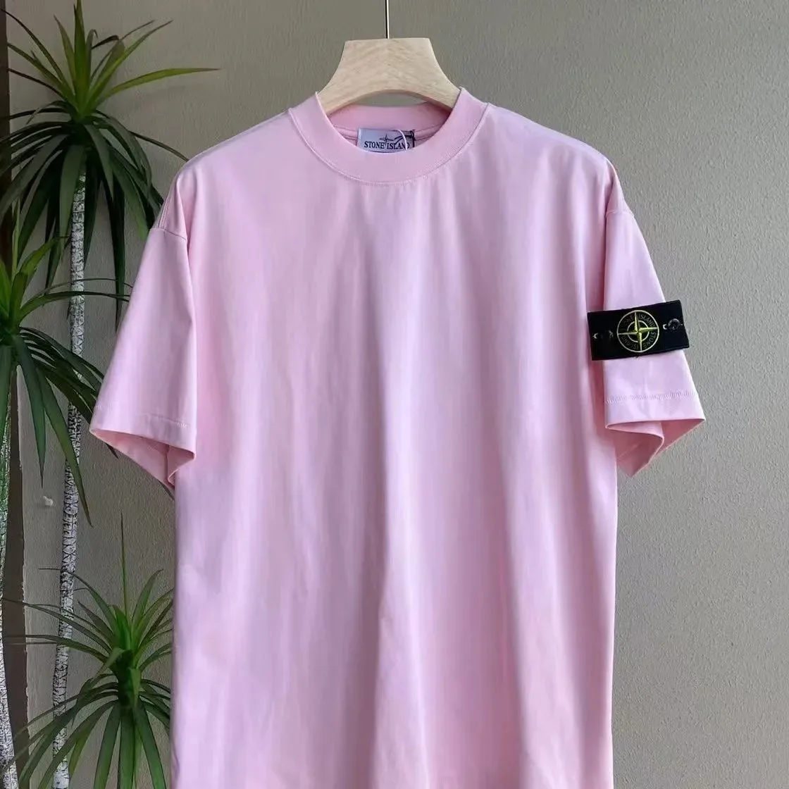 Stone Island 68-15 Pink Solid T-Shirt