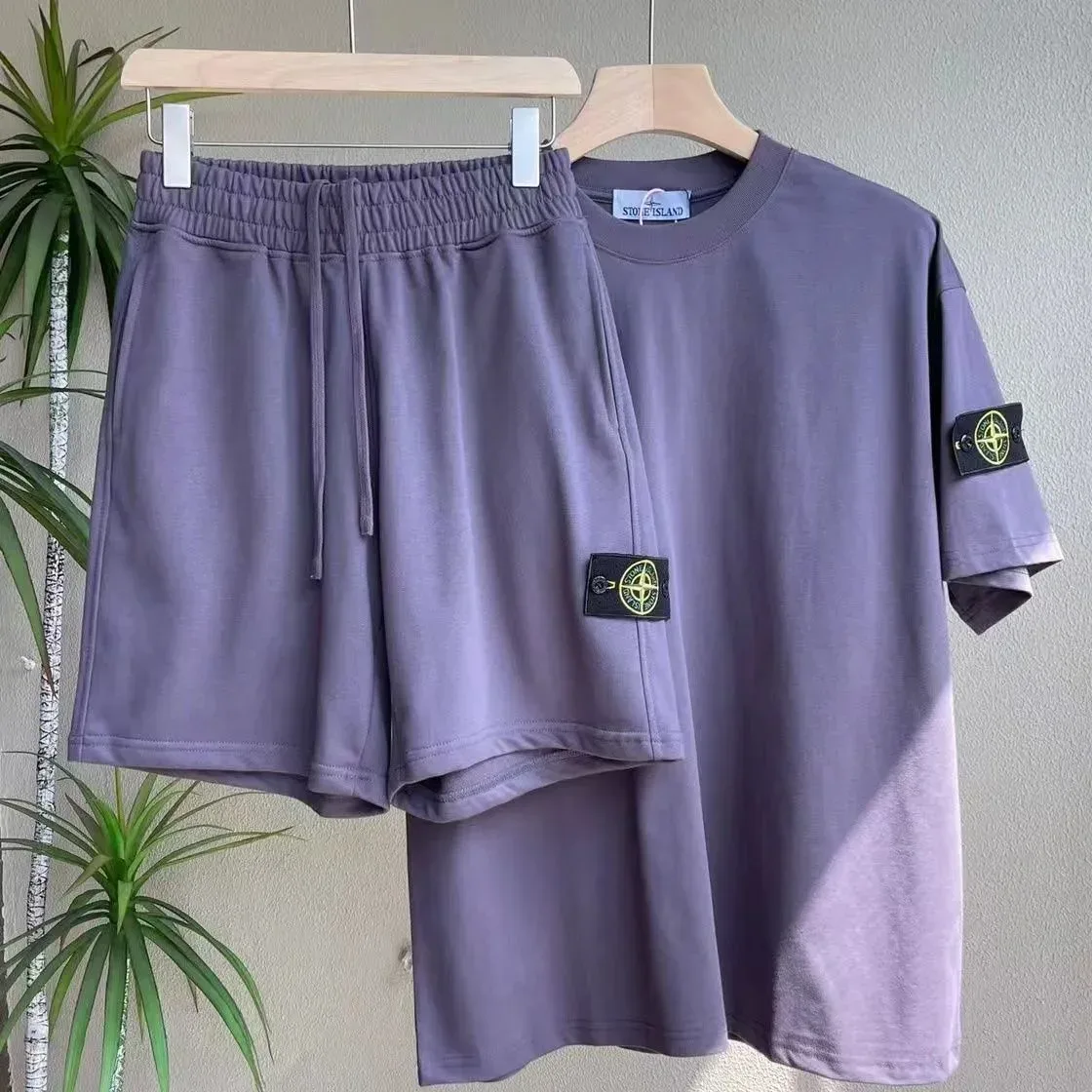 Stone Island 68-15 Purple Co-ord Set