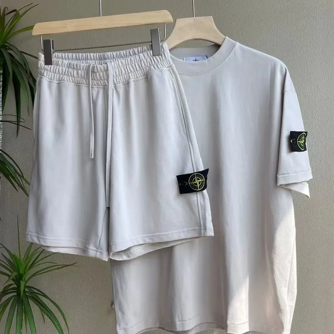 Stone Island Light Grey Co-ord Set