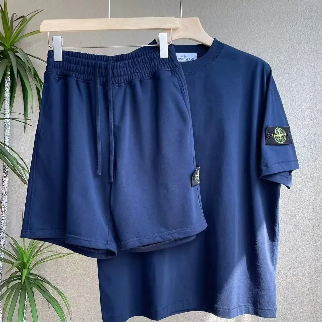 Stone Island 68-15 Navy T-Shirt & Shorts Set