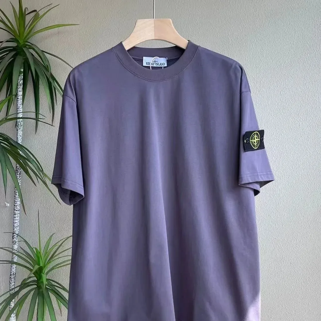 Stone Island 68-15 T-Shirt Purple Solid T-Shirt