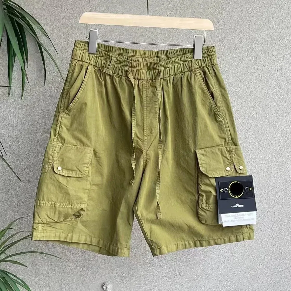 Stone Island Shadow Project Olive Cargo Shorts