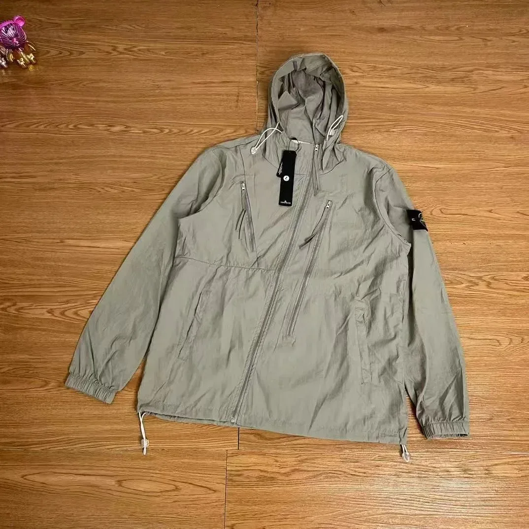 Stone Island 68-15 Olive Green Hooded Jacket