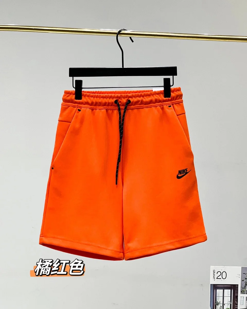 Nike Tech Fleece Orange Shorts