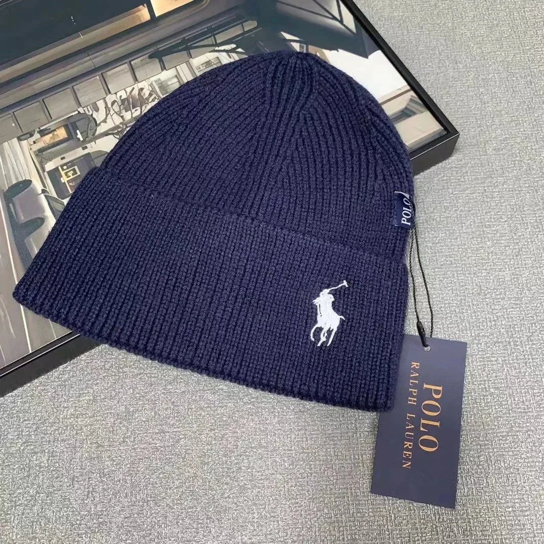 Polo Ralph Lauren Navy White Logo Beanie