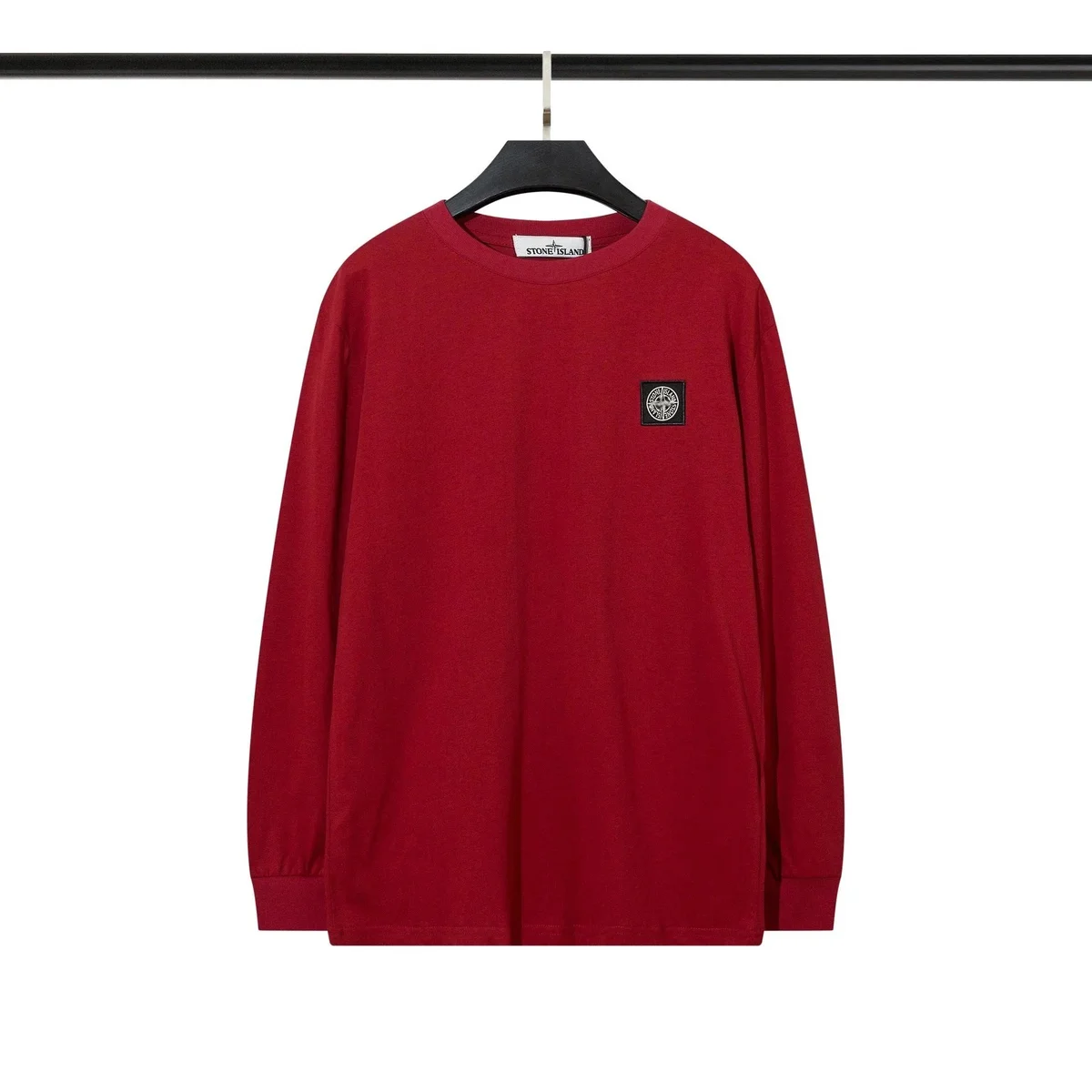 Stone Island 68-15 Red Long Sleeve T-Shirt