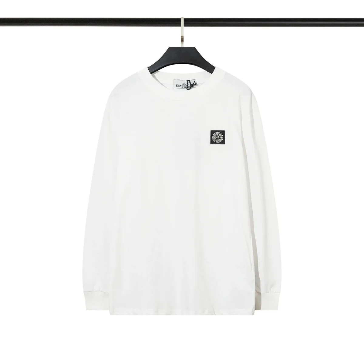 Stone Island OG Style 36 White Long Sleeve T-Shirt