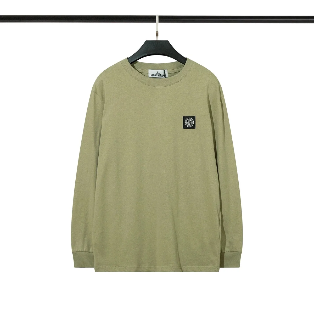 Stone Island 68-15 Olive Green Long Sleeve T-Shirt
