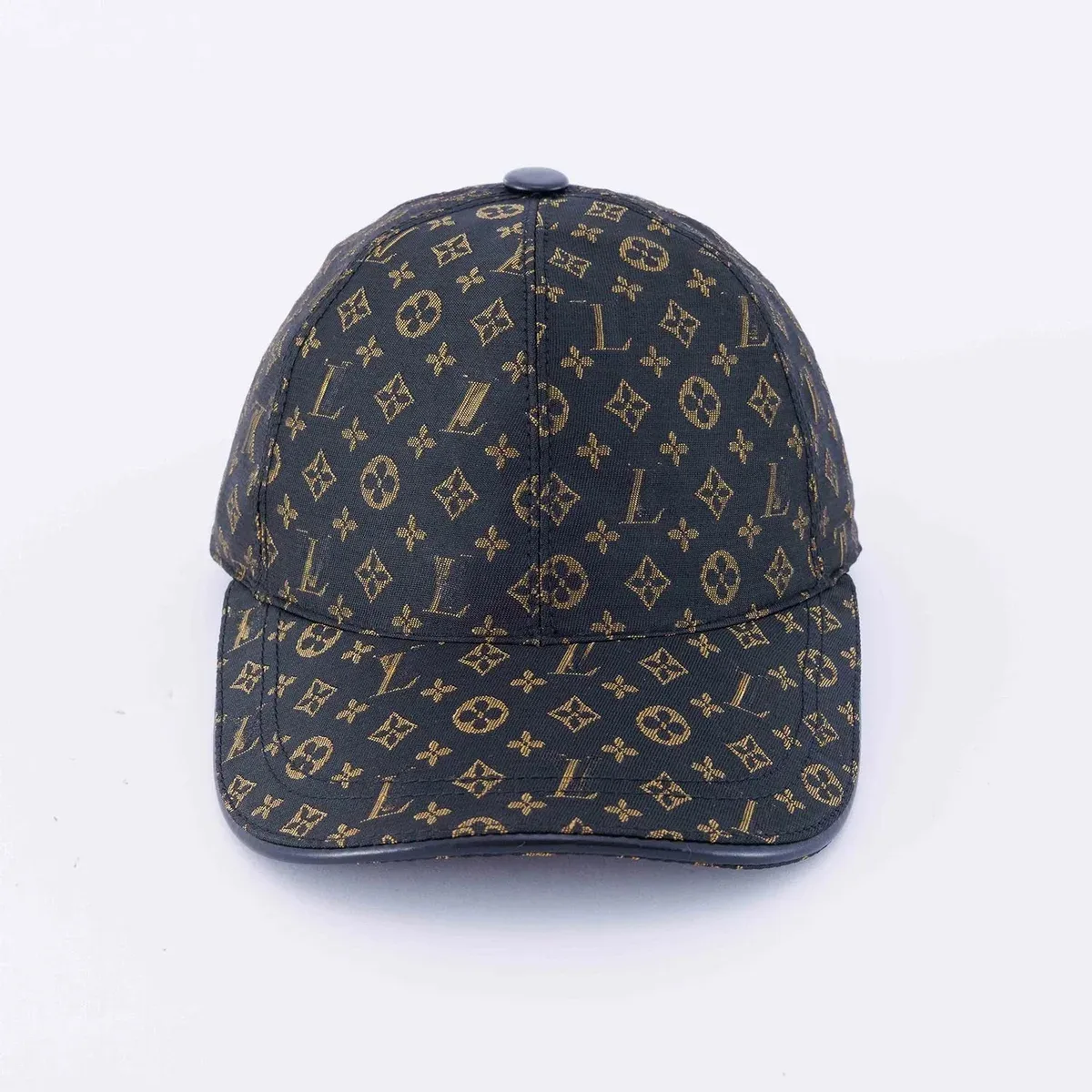 Louis Vuitton Monogram Baseball Cap Black/Gold