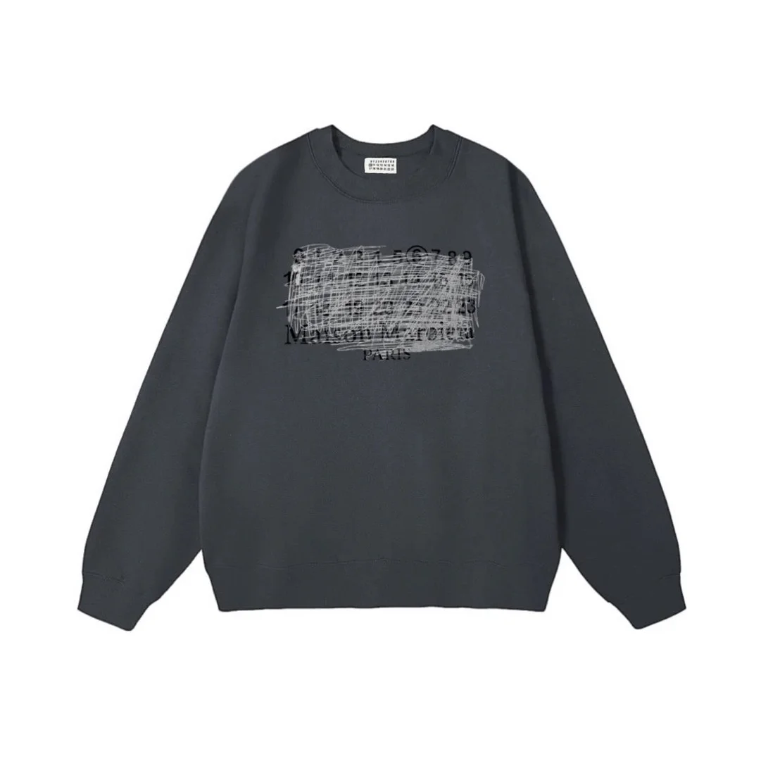 Maison Margiela Tabi Crewneck Sweatshirt Dark Grey