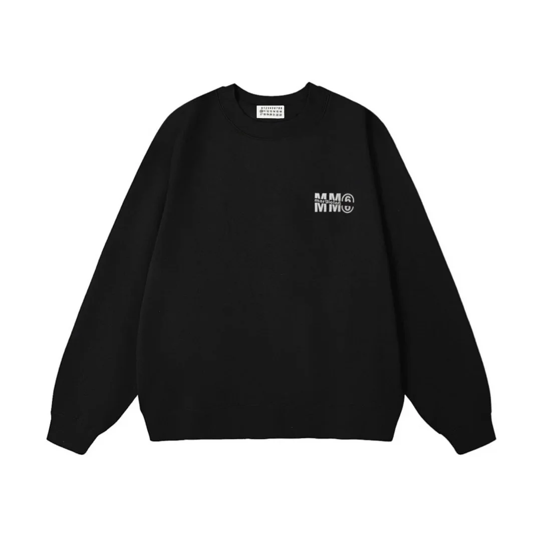 Maison Mihara Yasuhiro MMY Blakey Black Crewneck Sweatshirt