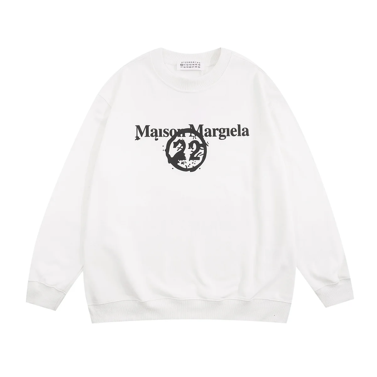Maison Margiela 20 White Graphic Sweatshirt