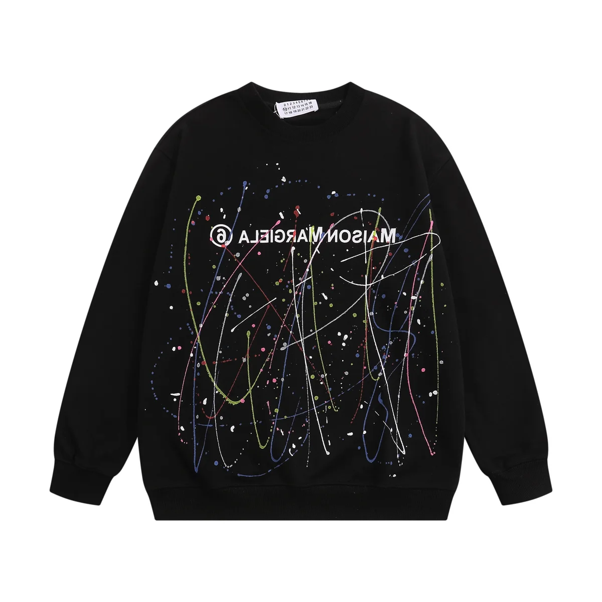 Maison Margiela Abstract Paint Splatter Sweatshirt