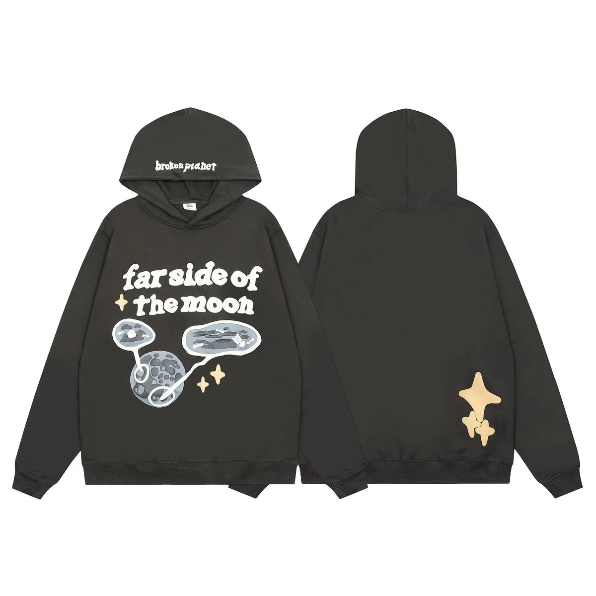 Broken Planet Far Side of the Moon Hoodie Black