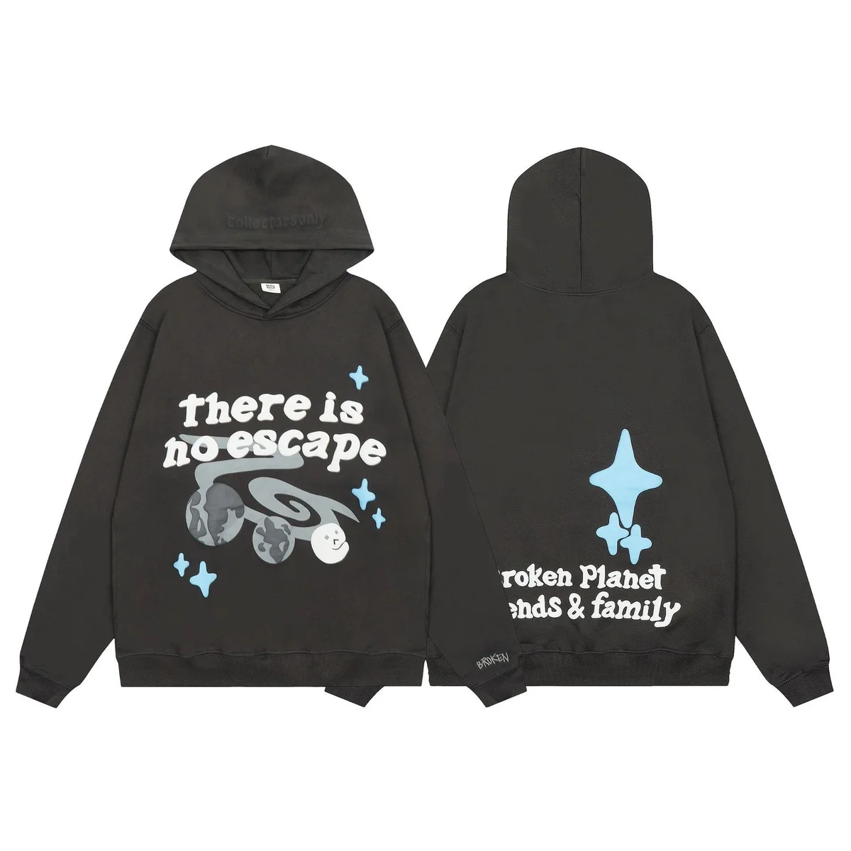 Broken Planet Market There Is No Escape Hoodie Black