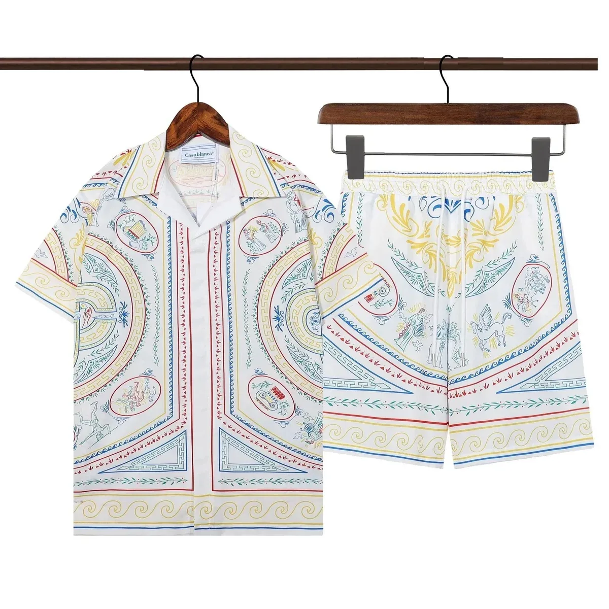 Casablanca Tennis Club Set White Multi Color Co-ord Set