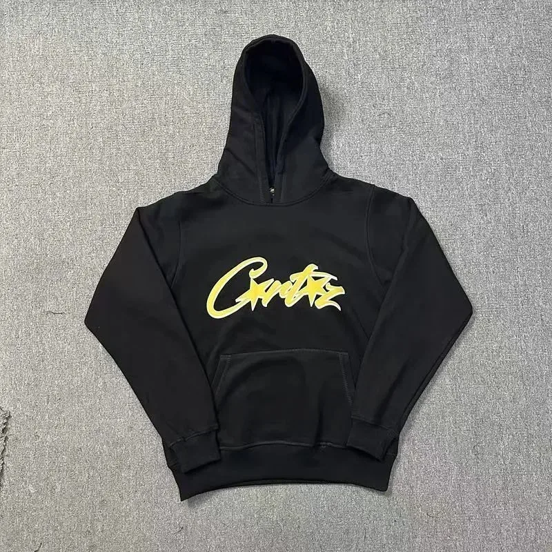 Black Yellow 'Critt' Hoodie